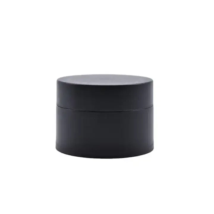 Matte White Black Double Wall Cylinder Cosmetic Cream Jars 5g 10g 15g Sizes Plastic PP Screw Top for Eye Cream Lotion Storage MegaBDM