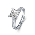 Cushion Cut Sweet Love Ring 1CT Moissanite Diamond  Wedding 925 Sterling Silver Jewelry
