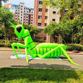 Event Nightclub Jungle Forest Theme Decorative Inflatable Grasshopper Cartoon Balloon 210D Oxford Cloth 16-color RGB LED Light