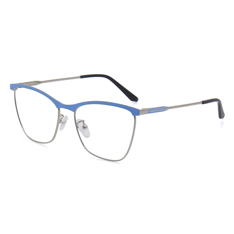 Korean Design Cat Eye Metal Designer Optical Frames Eyeglasses for Women