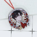Oem Custom Cartoon Anime Gold Acrylic Keychain Double Sided Silver Red Green Foil Transparent Hot Stamping Keychains With Design