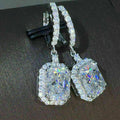 Huitan 2025 New Bling Bling Radiant Zircon Romantic Drop Earrings Girls Lady Luxury Trendy Elegant Earrings Women