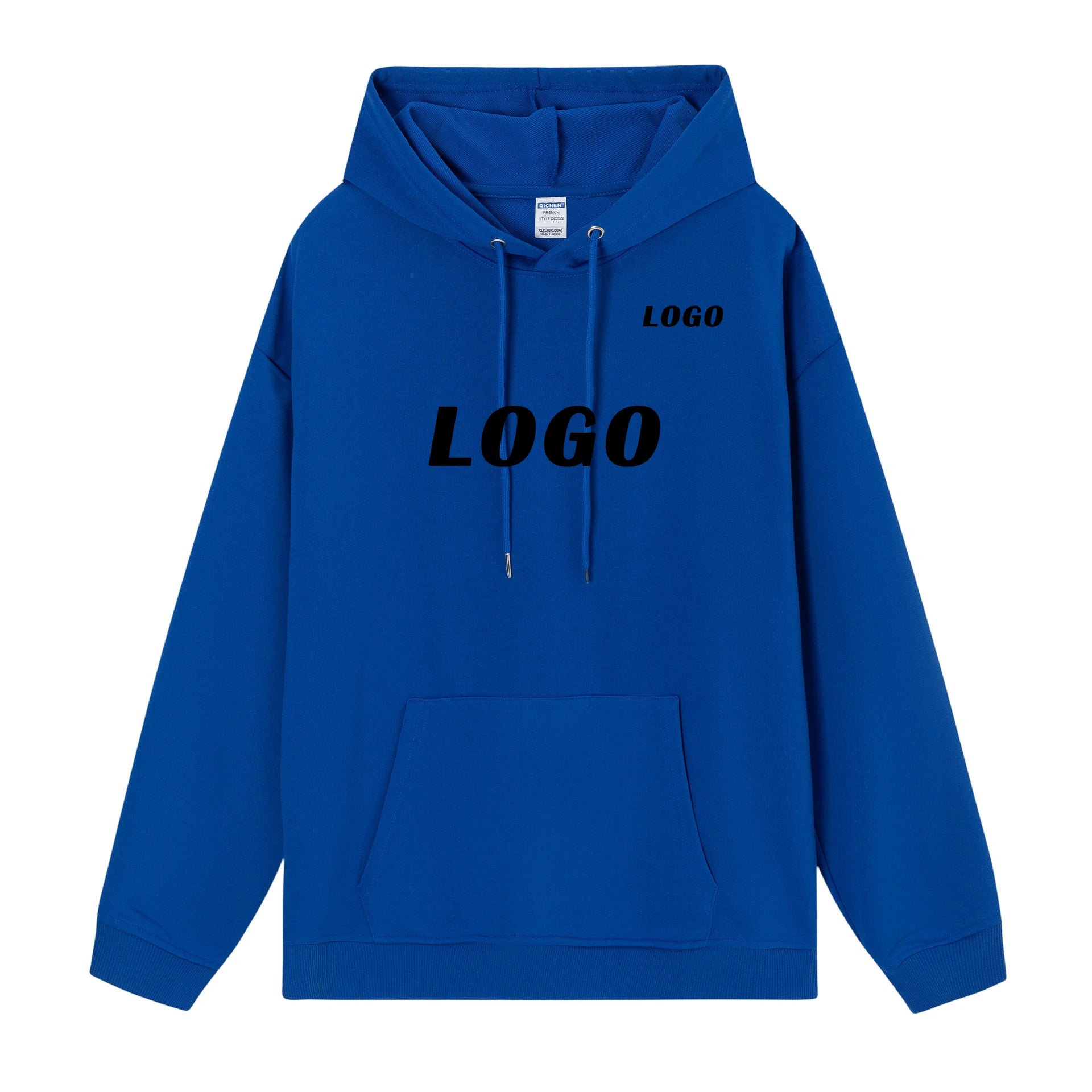 Men Off-shoulder Custom Hoodie Vintage Warm Thick Plus Size Men's Hoodies Cotton and Polyester Comfortable Men's Hoodies