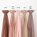 Factory 54 Colors Wholesale New Scarf Cheap Solid Chiffon Hijab Chiffon Headscarf Women Cashmere Scarf
