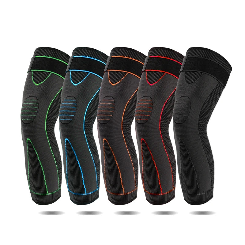 SHIWEI-2142#Compression Calf Leg Sleeve Protector Elastic Fitness Long Knee Support Brace