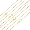 Wholesale Fashion New Arrivals Solid 14K Pure Gold 14K Real Gold Thickness 1.7mm Lip Chain Necklace Jewelry for Women Men