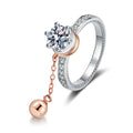 Solitaire Ring S925 Six Prong Moissanite Ring for Women