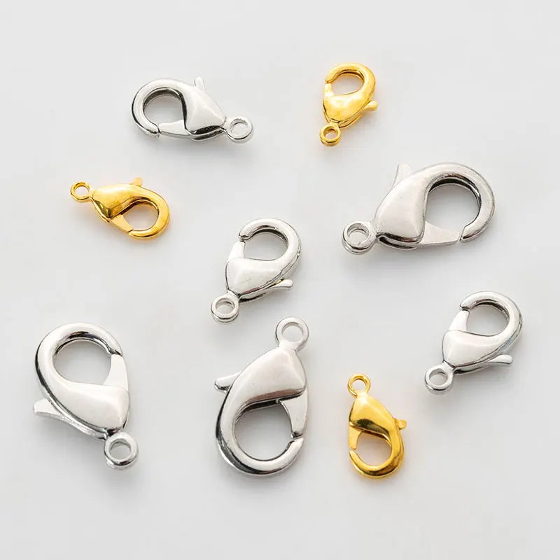 PE882-884 Copper Lobster Clasps Claw Clasps for Bracelet Necklace Jewelry Making Findings