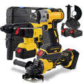 ACTS06 Professional 21V Li-ion Battery Electric Impact Drill Set Cordless Power Tool with Brushless Motor Hard Case Package