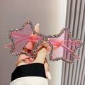 2025 Latest Candy Color Fashion Diamond Rimless Five Star Rhinestone Wholesale Women Men Shades Designer Sunglasses