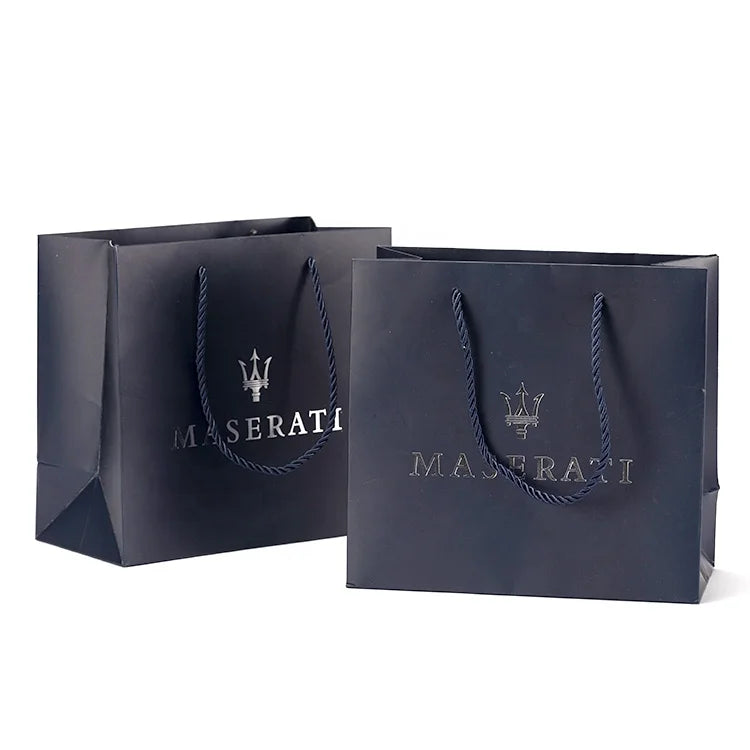 Black Luxury Boutique Shopping Bags