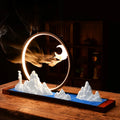 Factory Mini Shape Meditation Backflow Waterfall Led Light Ceramic Incense Burner
