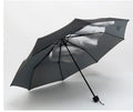 Auto Umbrella Fully-Automatic Three-Folding Custom Printed Windproof Nylon Minimalist Design Plastic Handle