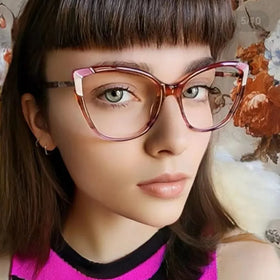 5027 2024Trendy New Model Cat Eye Anti Blue Light Optical Eyewear Frames Fashion Designer Computer Eyeglasses for Women