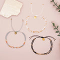 Go2boho Minimalist Miyuki Bead Bracelets Multi Layer Bohemian Glass Seeds Handmade Adjustable Jewelry Fashion for Women Men