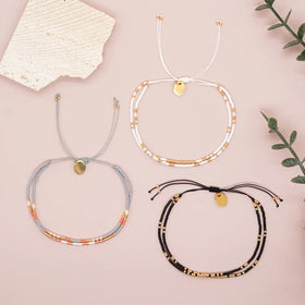 Go2boho Minimalist Miyuki Bead Bracelets Multi Layer Bohemian Glass Seeds Handmade Adjustable Jewelry Fashion for Women Men