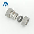 Single Ferrule Straight Fitting 304 316 Stainless Steel Polished Hydraulic Hose Coupling 38mm