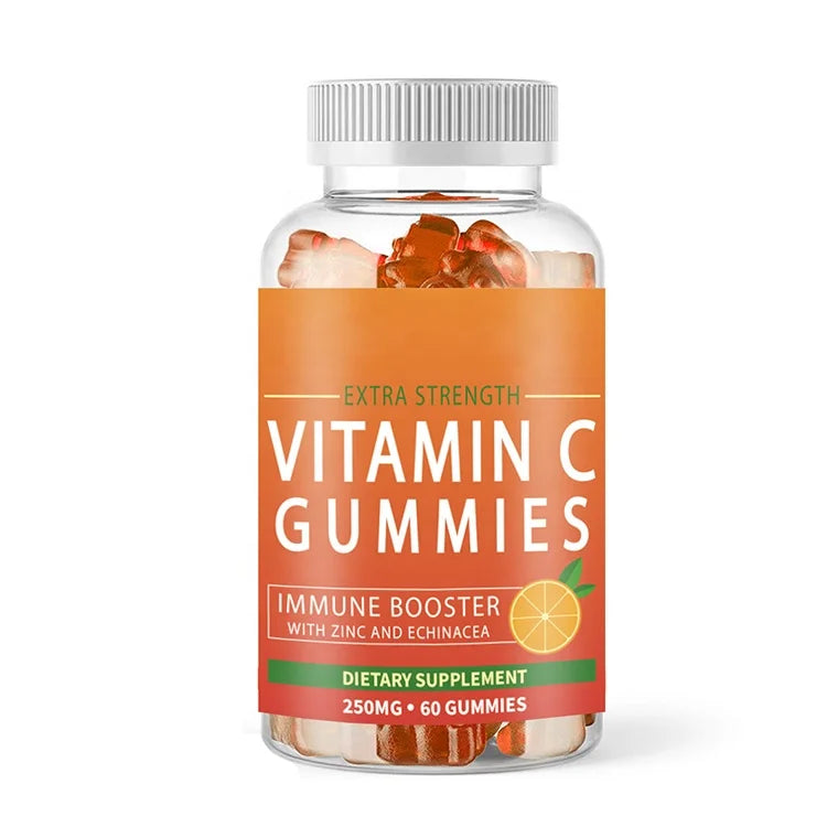 OEM/ODM Private Label Food Supplement Vitamin C Orange Gummy Candy for Immunity Support System Good Taste
