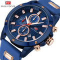 MINI FOCUS 0089 Luxury Watch Men Analog Digital Silicone Sport Men's Quartz Watches Man Waterproof Luminous Date Wristwatch