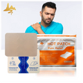 Chinese Suppliers Four Side Elastic Fabric Hot Transdermal Pain Patch for Shoulder Soothing