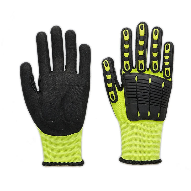Factory Direct Anti-Cut Anti-Impact 5-Level Cut Resistant Gloves Nitrile Protective Palm Reinforcement for Barbecue Work