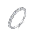 Simple Women 925 Sterling Silver CZ Diamond Finger Rings
