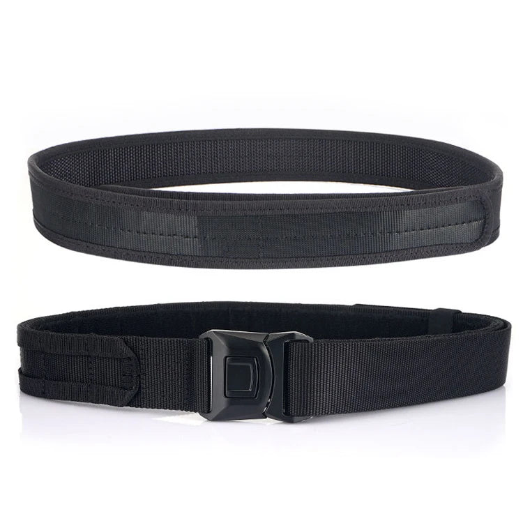 2-in-1 Quick Release MOLLE Capable Rigger Belt Heavy Duty 1.75 " Double Stiffened MOLLE Outer Belt  Padded Tactical Nylon Belts