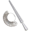 Gauge Set Metal Mandrel Measure Tool US Size 0-13 Jewelry Making Tools Finger Sizers Kit US Stick Ring Sizer