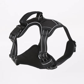 Adjustable Reflective Nylon Dog Vest Harness Quick Release for Large Medium Small Dogs for Pet Walking