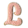 Fashion Cute Heart 26 Letters Alphabets Cloth Chenille Towel Patches