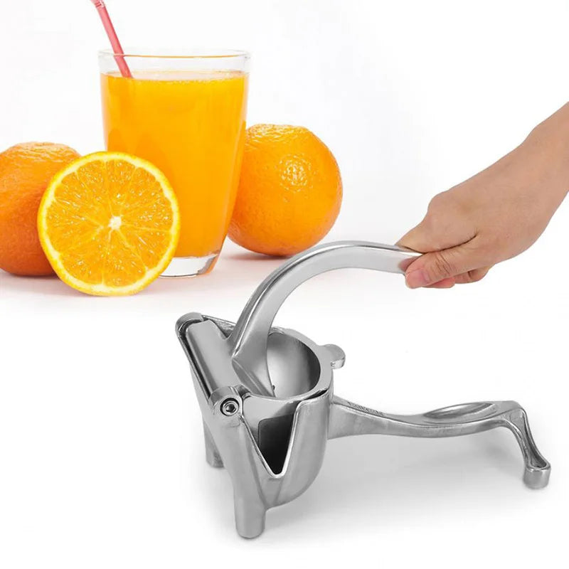 Stainless Steel Manual Alloy Fruit Hand Squeezer  Lemon Orange Sugarcane Juicer Citrus Extractor Machine