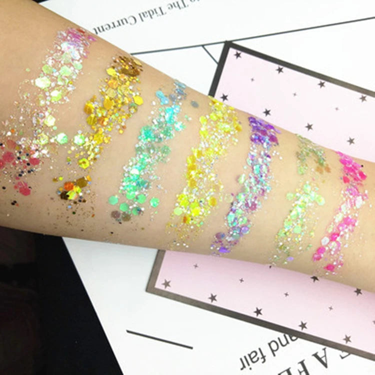 Xucai Biodegradable Cosmetic Glitter Acrylic Powder Nail Powder Fine Acrylic Powder Christmas Decorations Party Supplies