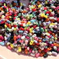Wholesale 500g Package 4*6mm Mix Color Acrylic Peanut Beads New Design Acrylic Beads for Diy Jewelry Making