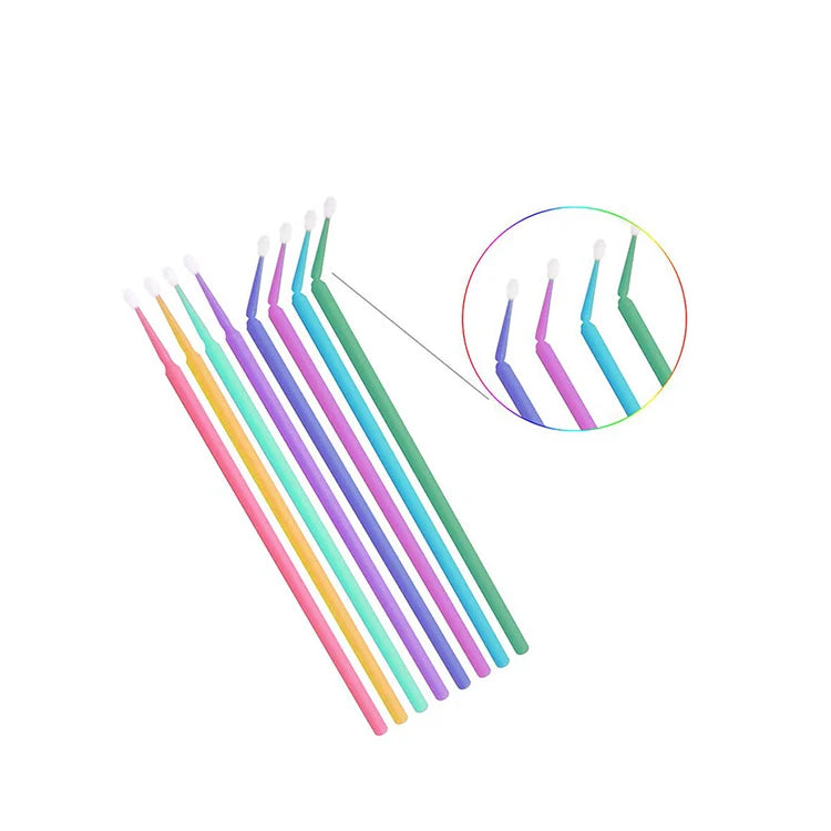 Original Factory Wholesale Microfiber Eyelash Extension Brushes Disposable Makeup Tools for Lash Application