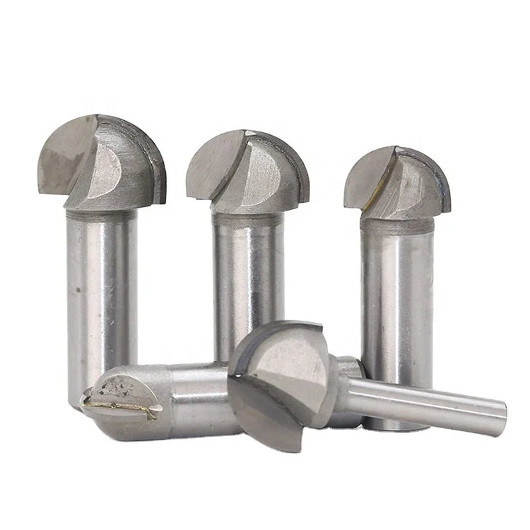 Tungsten Steel Core Box 1/2 Inch Shank Round Nose Cove Box Carbide Tipped Wood Router Bits