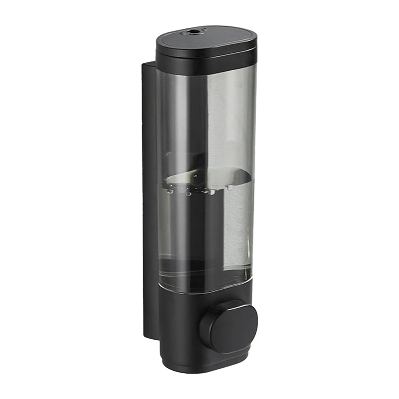 300/600mL Plastic Double Liquid Soap Dispenser Wall Mounted Hand Press Kitchen Dish Liquid Lotion Shower Gel Shampoo Bottle
