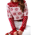 Hot Sale Custom Sweater Manufacturer Jacquard Family Christmas Sweater Pullover Knitted Sweaters for Women