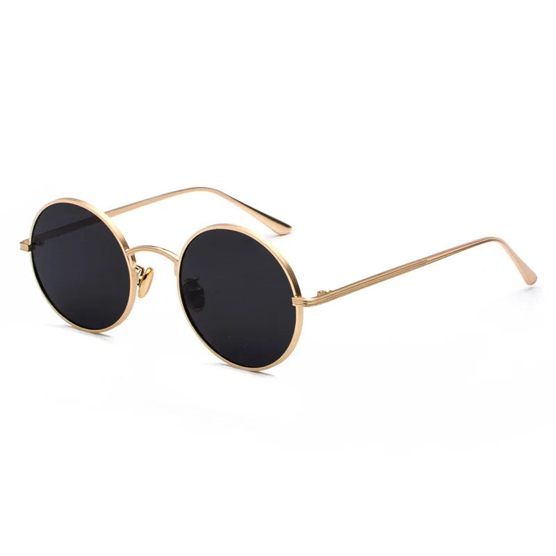 Retro Hip-Hop Punk Sunglasses with UV400 Blue Light Red Multi-Color 8343 Metal Frame for Men Women Harajuku Personality Style
