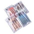 OME Brand 10-Piece Makeup Brush Set with Matte Plastic Handle Synthetic Hair for Face Concealer & Eyeliner-Portable Beauty Tools
