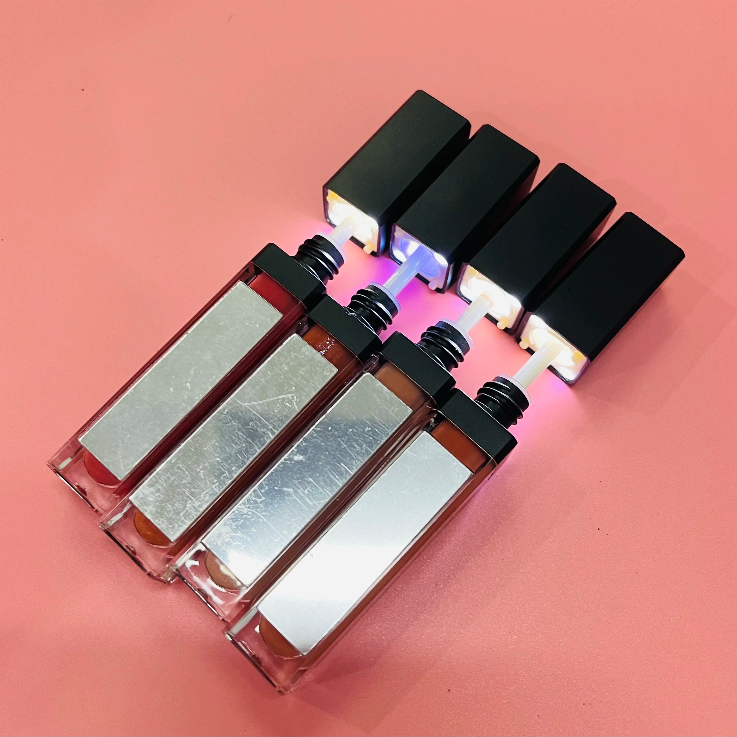 Custom Led Light up Lip Gloss Tube with Lipgloss Private Label