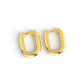 Jewelry Koreanric Oval Earrings Hoop Earrings Gold 925 Silver Plated Silver 18K Trendy BSCI Stainless Steel Hoop Earrings AIMEE
