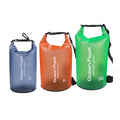AJOTEQPT PVC Translucent Backpack Watertight Bucket Pocket Waterproof Ocean Pack River Trekking Dry Bag