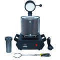 Portable Mini Gold Silver Copper Aluminum Jewelry Metal Melting Machine 1600W 1kg/2kg/3kg Graphite Crucible Gold Melting Furnace