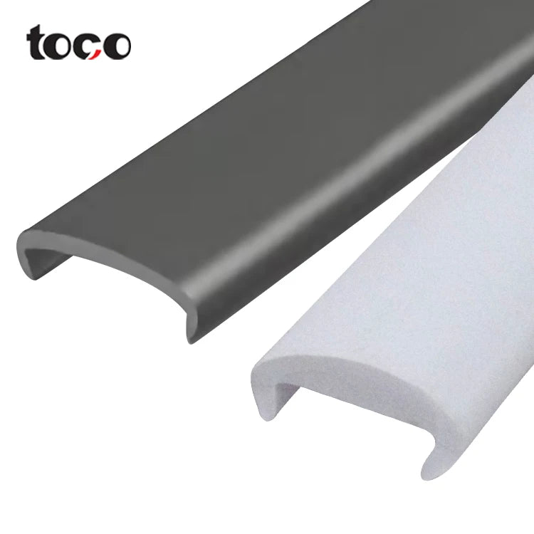 TOCO 16mm Flexible PVC U Channel Strip Plastic Edge Trim for Furniture Edge Banding