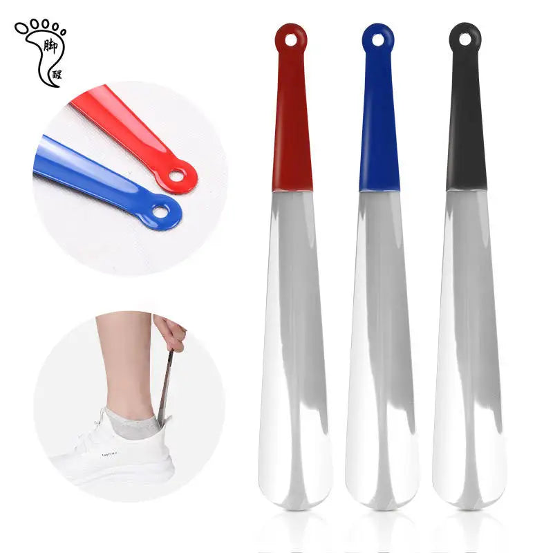 Professional Silver Shiny Stainless Lazy Shoe Lifter Steel Metal Shoe Horn Shoe Lifter