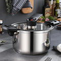 Customized Stainless Steel Multifunction Micro Pressure Cooker Instant Sauce Pan Vacuum Stew Soup Pot for Quick & Healthy Meals