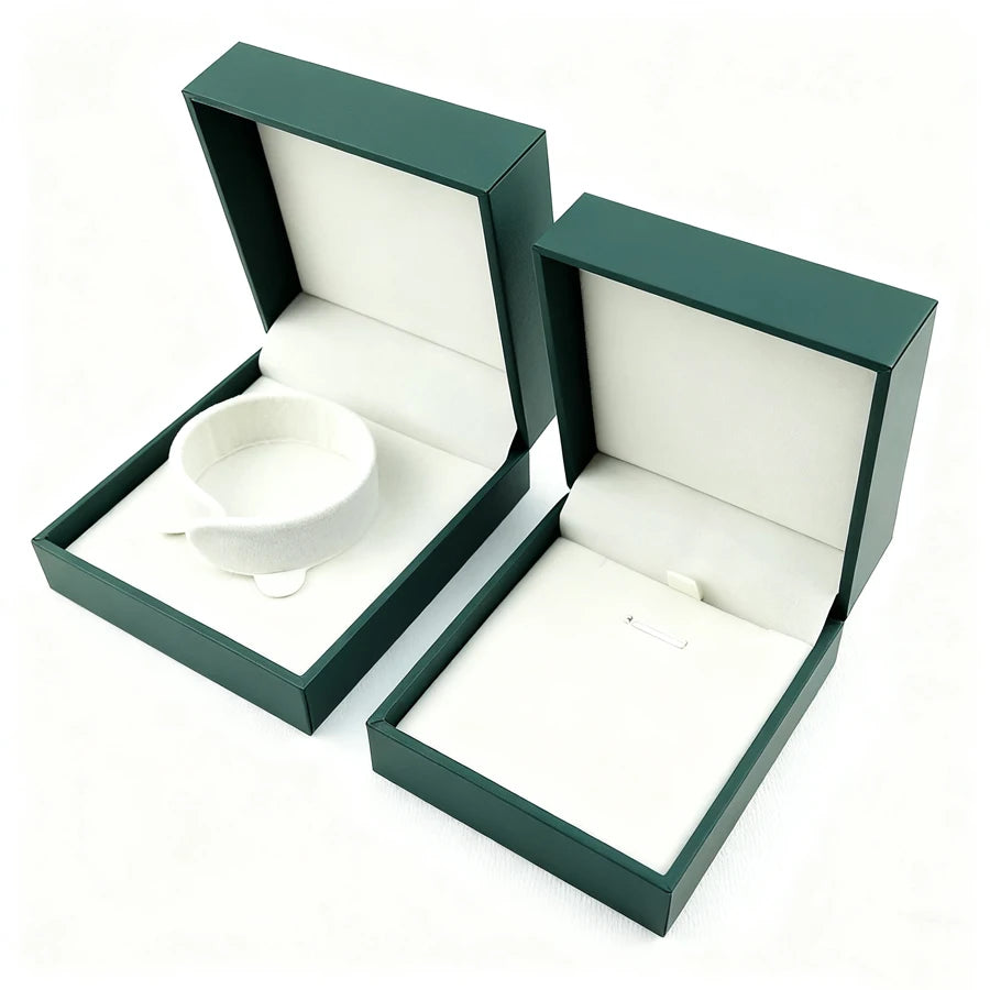 Custom Pattern LOGO Square Gift Jewelry Paper Box Exquisite Storage Paperboard Liner Sponge Stamping Technique Unique Exquisite