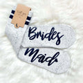 Wholesale Funny Wedding Party Brides Maid Socks Bachelorette Party Gifts Bridesmaid Bride Cotton Crew Socks