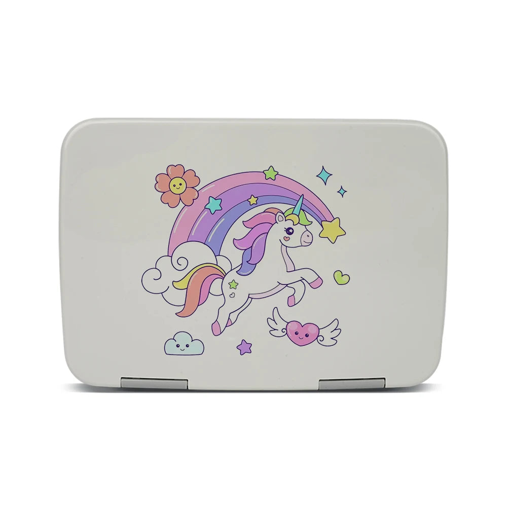 Hot Sales Food Container BPA Free Lonchera 4 Compartment Portable School Bento Lunch Box for Kids