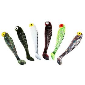 OEM 50mm/1.3g Lifelike Fish T Tail Artificial Silicon Soft Fishing Lure Worm Bait Plastic Swimbait Tackle